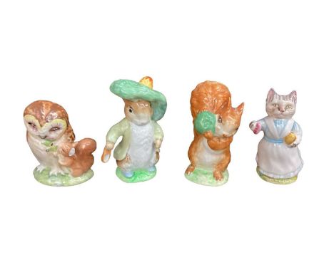 Collection of 19 Beswick Beatrix Potter figures - Squirrel Nutkin, Peter Rabbit, Tom Thumb, Appley Dapply, Tabitha Twitchett,