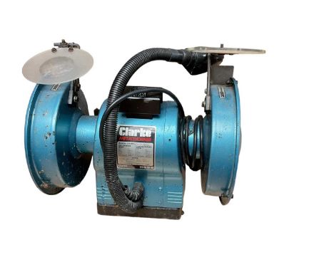 Clarke 8” bench grinder with lamp