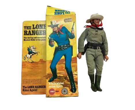 Marx Toys The Lone Ranger Rides Again Masked Rider (mask missing) No.7400, Matchbox Fighting Furies Cap'n Peg Leg figure & Pa