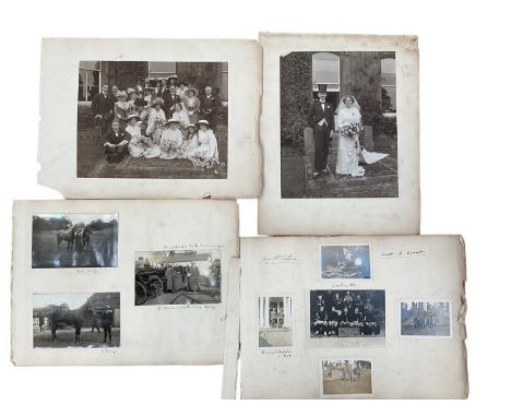 First World War period military photograph album including R V Hospital Netley, soilders, nurses, activities, families, weddi