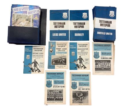 Collection of Tottenham Hotspur football programmes (1960s, 70s and 80s)