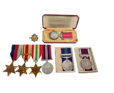 Second World War and later medal group comprising Elizabeth II British Empire Medal (military type) named to S/130983 A/W/O. 