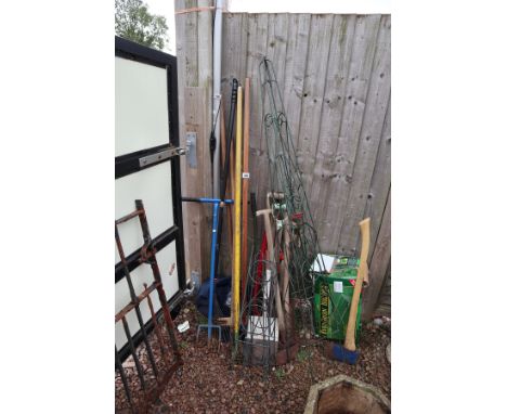 Large collection of garden tools