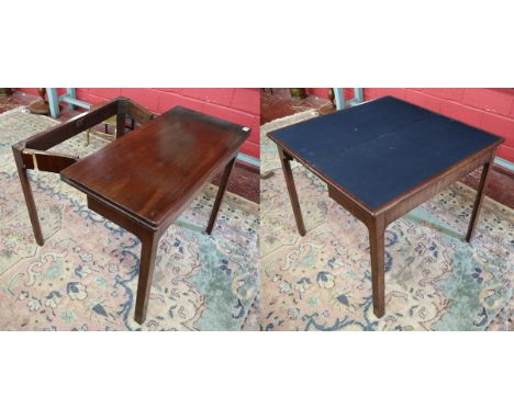 Antique mahogany concertina card table