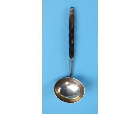 Small Georgian silver toddy ladle