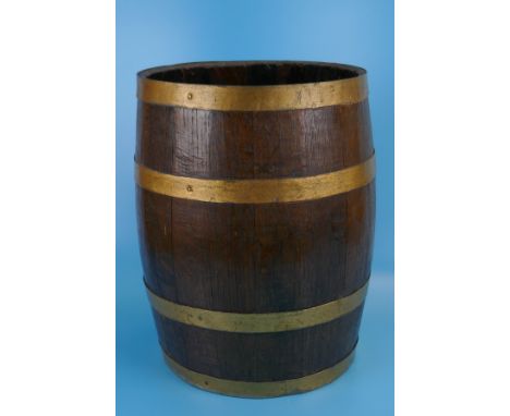 Coopered barrel stick stand