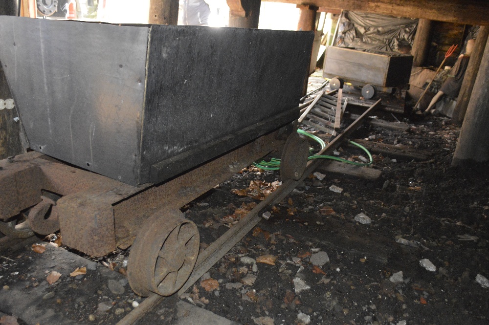 A coal cart and rails (2).
