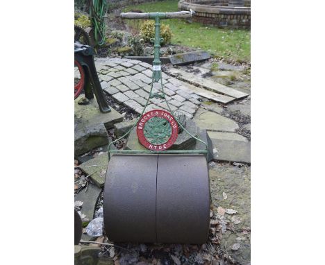 A Victorian roller by Brooke & Sons Ltd. Hyde, width of roller approx. 21 1/2".