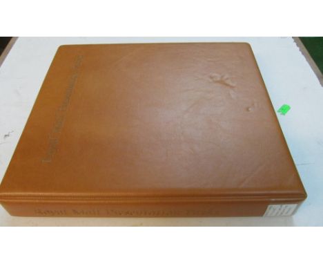 A brown album high value definitive packs, First Class sets and vintage sets