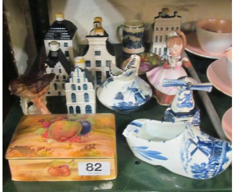 A Royal Winton box, Goebel bird and other china