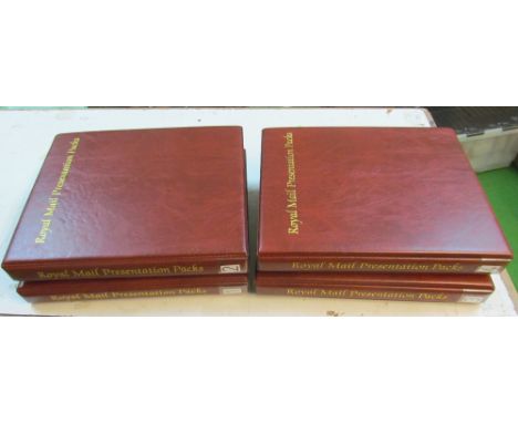 Four Royal Mail albums with set of low value upto a few with First and Second stamps