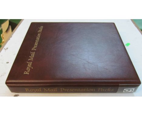 A Royal Mail album high value First, Second and Europe