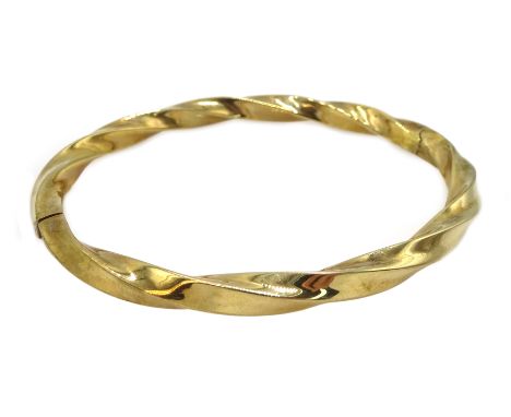 9ct gold twist bangle hallmarked, approx 7.04gm Condition Report & Further Details Click here for further images, condition, 