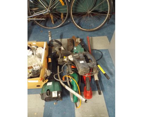 A Collection of Various Power Tools Most in Need of Attention, Spares and Repairs Only. 