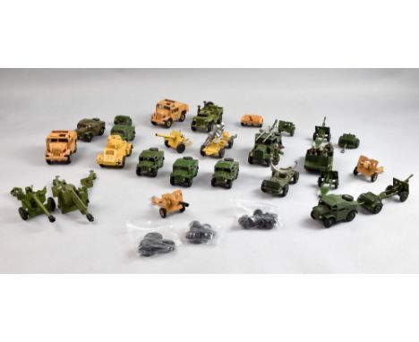 Collection of  unboxed Dinky  military toy cars.  