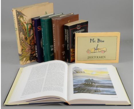 J R R Tolkien / Lord of The Rings - 7 books, most hardback including A Tolkien Bestiary (David Day 1979 1st Edition), Mr Blis