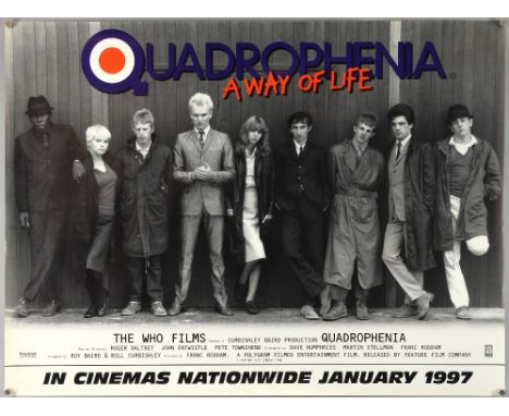 Quadrophenia (R-1997) Double Crown & teaser film poster, music by The Who, Brent Walker, rolled (2).  