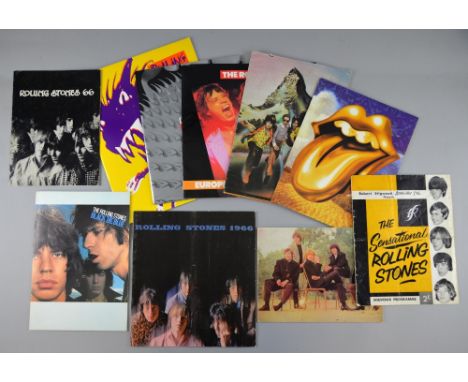 The Rolling Stones- 10 concert programmes from 1964, 1965, 1966 (2 different), 1976 (2 different), 1982, 1990, 1994 & 1997.  