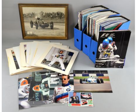 Motorsport - Large collection of items including photographs taken by the vendor, autographs and programmes including David C