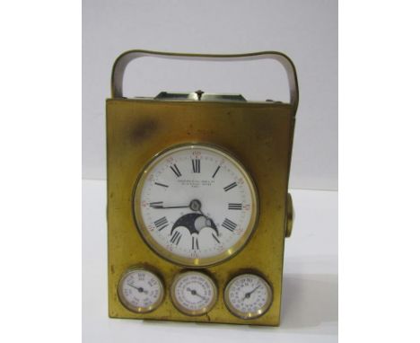 FRENCH REPEATER CHRONOMETER, by Chaude H. Gabriel, 34-35 Palais Royal, Paris. 19th Century chronometer clock, dial with inset