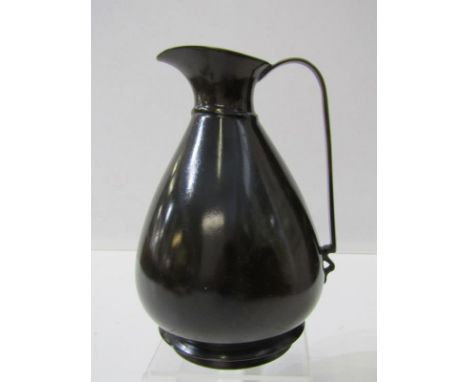 DANISH METALWARE, bronze jug, inscribed on base "Just, Denmark, B112, circa 1920", 17cm height