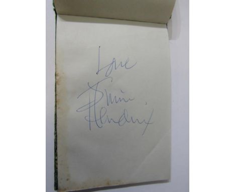 JIMI HENDRIX AUTOGRAPH, 1967 album with Jimi Hendrix's autograph (and others unknown), together with interesting letter of pr