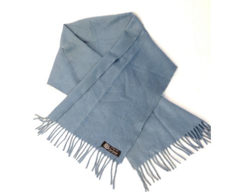 Crombie blue cashmere scarf