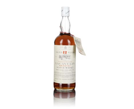  Lagavulin-12 year oldSpecially Selected, Pure Islay Malt. Distilled and bottled by White Horse Distillers Ltd.Labelling with