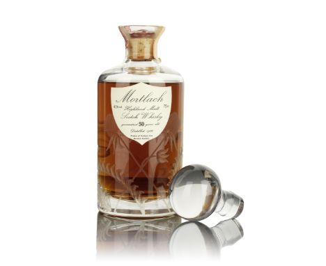  Mortlach-50 year old-1936Distilled at Mortlach Distillery.Crystal decanter. Driven cork, wax sealed. Imported by Sestante Im