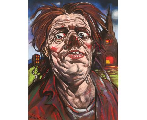 Peter Howson OBE (Scottish Born 1958)   ARRFramed pastel, signed'Head Study'64cm x 48cm