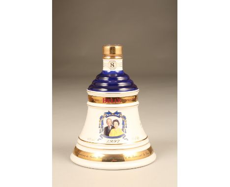 Bells Extra Special Old Scotch Whisky Decanter to commemorate the golden wedding anniversary of the Queen and the Duke of Edi