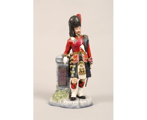 Michael Sutty porcelain figure, The Black Watch Royal Highland regiment, 32cm high. Model number 13.
