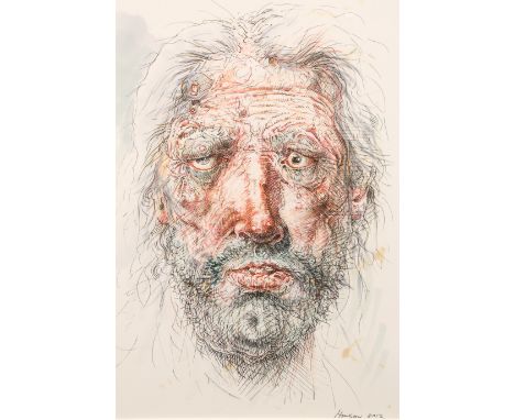 Peter Howson OBE (Scottish Born 1958)   ARRFramed mixed media, signed dated 2012'Priory'35cm x 25cm