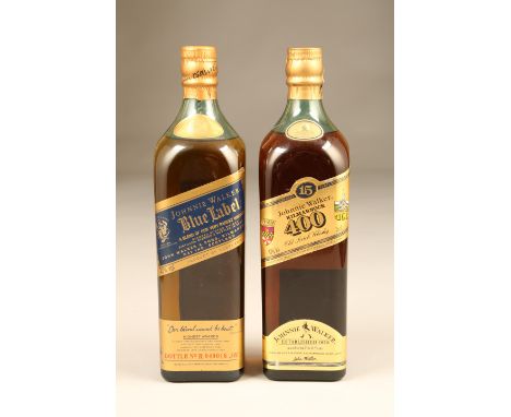 Johnnie Walker Blue Label Blended Scotch Whisky 75cl 43% vol. Johnnie Walker 400 Old Scotch Whisky aged for 15 years with car