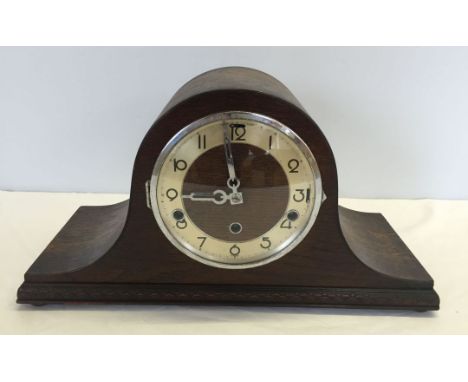 A vintage mantle clock with Westminster and Whittington chimes. With key, in working order