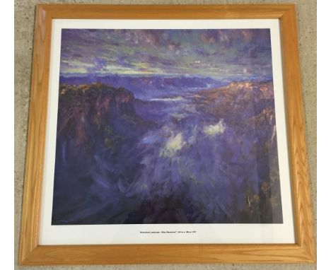 A Limited Edition signed print 'Altitudinal Landscape - Blue Mountains' 167 x 183cm. Michael R. Hite.