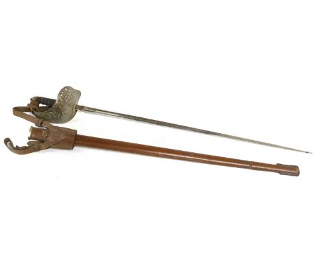 An Edwardian/George V 1897 Pattern Infantry Officer's Sword by Henry Wilkinson, Pall Mall, London, the 82.5cm fullered steel 