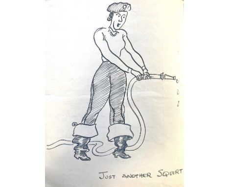 A Second World War Manuscript  A light-hearted and slightly racy manuscript account of various women during the Second World 