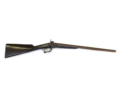 A 19th Century 16 Bore Side By Side Double Barrel Pinfire Shotgun By Richard Burnand, Newcastle-upon-Tyne, the 56cm browned d