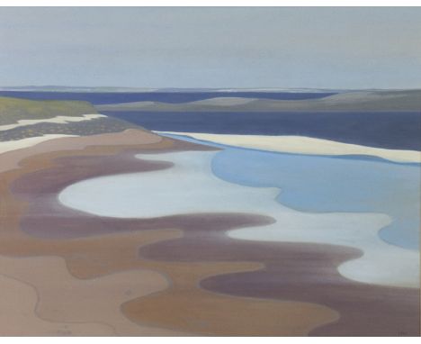 * BET LOW RSW ARSA RGI DLITT (SCOTTISH 1924 - 2007), ORKNEY BEACH watercolour on paper, signed 48cm x 61cm Mounted, framed an