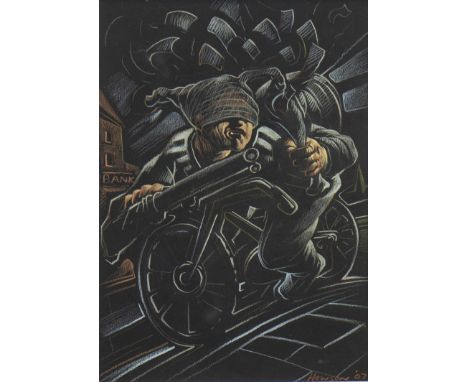 * PETER HOWSON OBE (SCOTTISH b 1958), GENTLE JOHNNY RAMENSKY pastel on paper, signed and dated '07 28cm x 20 cm Mounted, fram