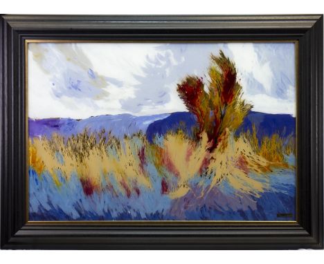 * TIM DOLBY (BRITISH b 1954), BURNISHED Verre Églomisé, signed 60cm x 90cm Framed. Note: The term Verre Églomisé is derived f