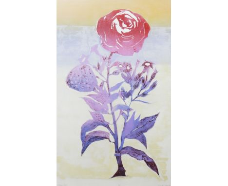 * ELSPETH LAMB (SCOTTISH b 1951), BLAKEAN ROSE lithograph and woodcut, signed, titled and numbered in pencil; dated 2010 on l