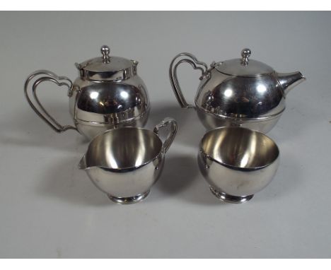 A Four Piece Old Hall Tea Service 