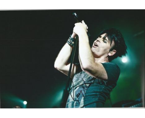 GARY NUMAN Tubeway Army signed in-person 8x12 Photo. Good Condition. All signed items come with our certificate of authentici