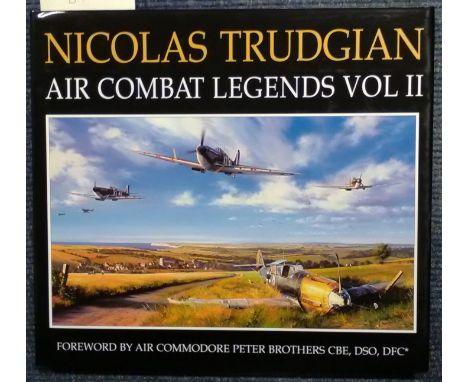 Nicolas Trudgian Multisigned Air Combat Legends Volume II book. 95 pages of his stunning aviation images from one of the lead