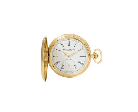 IWC Vintage Savonette Taschenuhr, Ref. 5404. Aus 1987. Gehäuse 18K Gold, inklusive Staubdeckel. Handaufzug Uhrwerk Kaliber 96