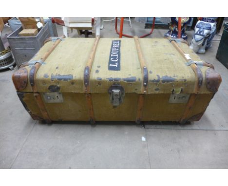 A vintage steamer trunk 
