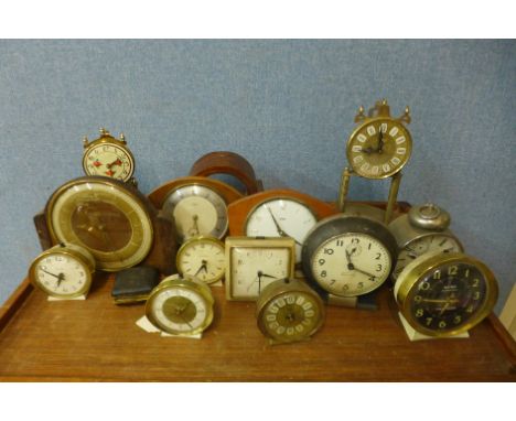 Westclox Big Ben, Baby Ben and other alarm clocks, clock case, etc. 