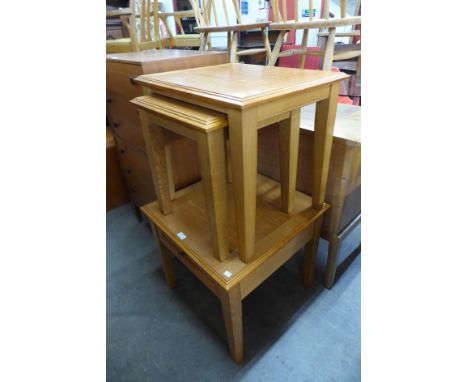 A G-Plan lamp table and matching nest of two tables